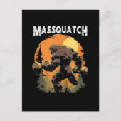 Carte Postale Bigfoot Massquatch Drôle (Devant)