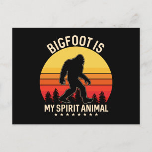 Carte Postale Bigfoot my Spirit Animal   Bigfoot