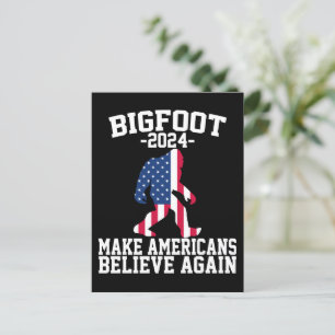 Carte Postale Bigfoot Pour Le Président 2024 Funny Bigfoot