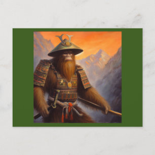 Carte Postale Bigfoot Samurai