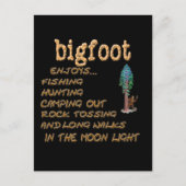 Carte Postale Bigfoot s'amuse (Devant)