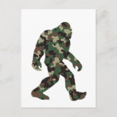 Carte Postale Bigfoot Sasquatch Camouflage (Devant)