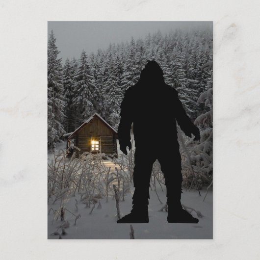 CARTE POSTALE BIGFOOT SASQUATCH THE WOODS POSTCARD (Devant)