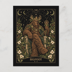 Carte Postale Bigfoot, Tarot Étoilé Art
