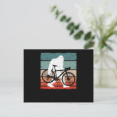Carte Postale Bigfoot Vélo Ride Funny MTB Sasquatch (Debout devant)