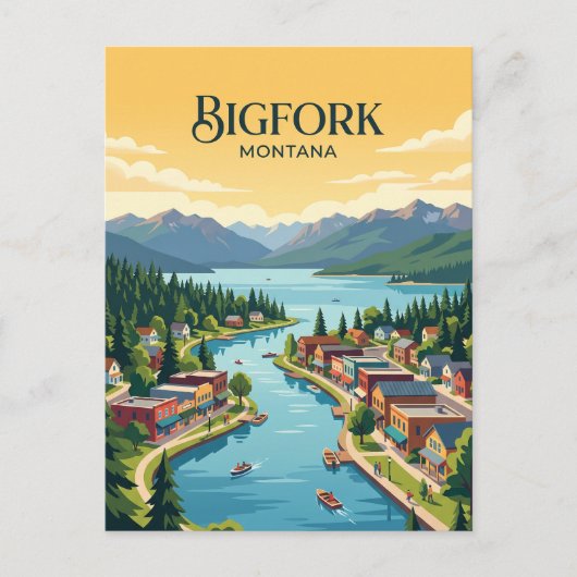Carte Postale Bigfork, Montana (Devant)