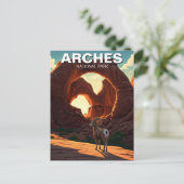 Carte Postale Bighorn Sheep Moab Utah Arches National Park (Debout devant)