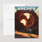 Carte Postale Bighorn Sheep Moab Utah Arches National Park (Devant / Derrière)