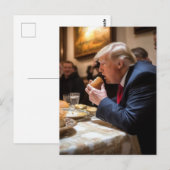 Carte Postale Bigly Stollen Pain Trump Plaisanter (Devant / Derrière)