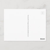 Carte Postale Bijou orange "Morning Glow" (Dos)