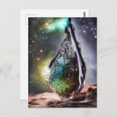 Carte Postale Bijoux Abstraits dans l'espace (Devant / Derrière)