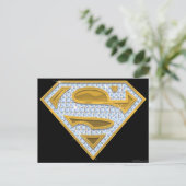 Carte Postale Bijoux bleu supergirl (Debout devant)
