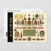 Carte Postale Bijoux du peuple Kabyle en Algérie (Devant / Derrière)