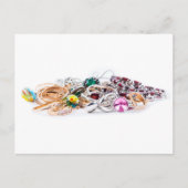 Carte Postale Bijoux en blanc (Devant)