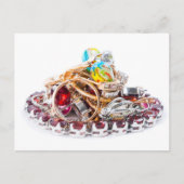 Carte Postale Bijoux en blanc (Devant)
