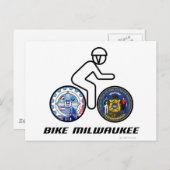 Carte Postale Bike Milwaukee (Devant / Derrière)