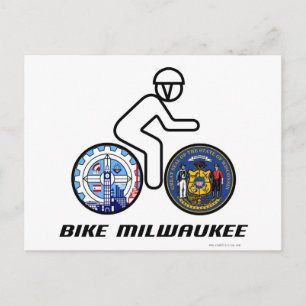 Carte Postale Bike Milwaukee