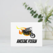 Carte Postale Bike Rider Awesome Possum (Debout devant)