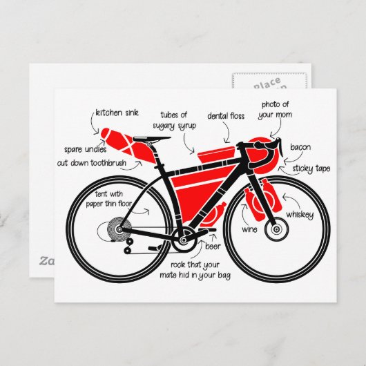 Carte Postale Bikepacking (Devant / Derrière)