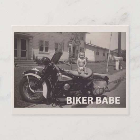 Carte Postale biker (Devant)