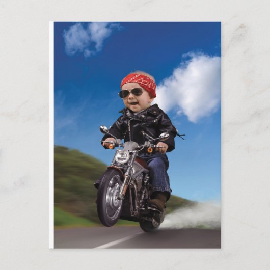 Carte Postale Biker Babe (Devant)