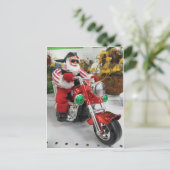 Carte Postale Biker Père Noël (Debout devant)