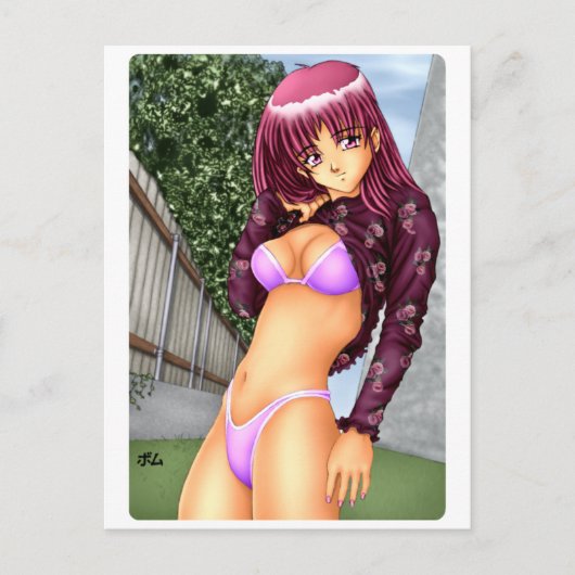 Carte Postale Bikini Anime Girl (Devant)