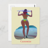 Carte Postale Bikini Booty Beach Girl Thunder_Cove (Devant / Derrière)