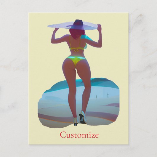 Carte Postale Bikini Booty Beach Girl Thunder_Cove (Devant)