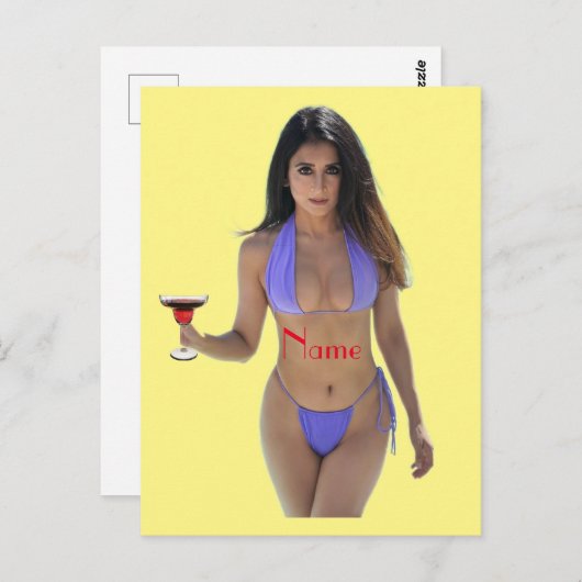 Carte Postale Bikini brun beauté Thunder_Cove (Devant / Derrière)