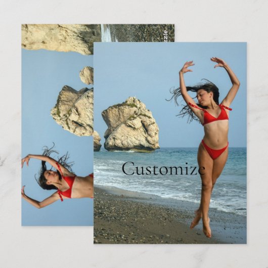 Carte Postale Bikini Model Dancing Thunder_Cove (Devant / Derrière)