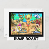 Carte Postale Bikini Rump Roast amusant Offbeat Tee - shirts & C (Devant / Derrière)