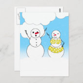 Carte Postale Bikini Time Snowmen (Devant / Derrière)