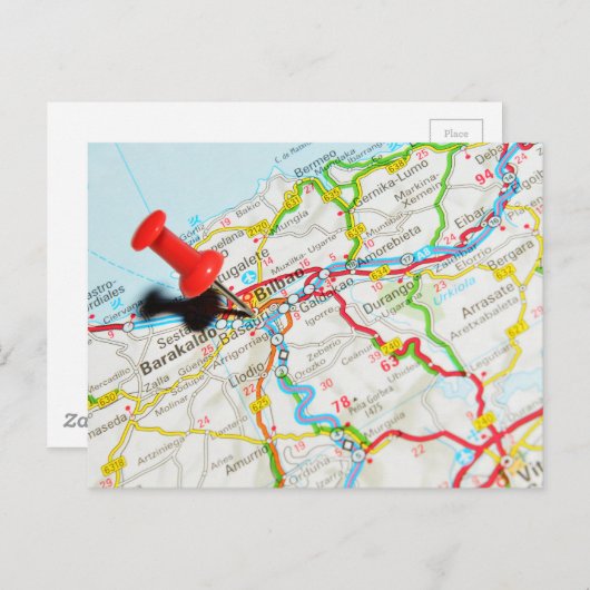 Carte Postale Bilbao, Espagne (Devant / Derrière)