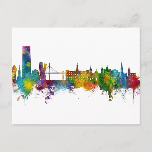 Carte Postale Bilbao Espagne Skyline (Devant)