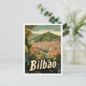 Carte Postale Bilbao Espagne Vintage voyage d'art (Debout devant)