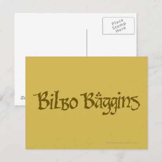 Carte Postale BILBO BAGGINS™ Solide (Devant / Derrière)