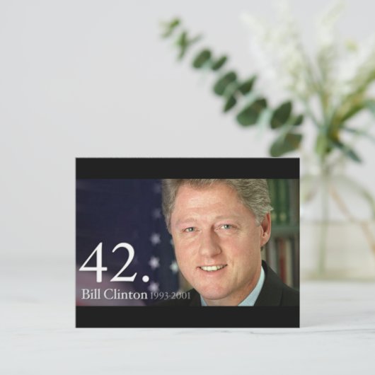 Carte Postale Bill Clinton (Debout devant)