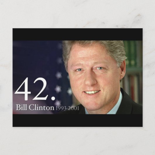 Carte Postale Bill Clinton (Devant)
