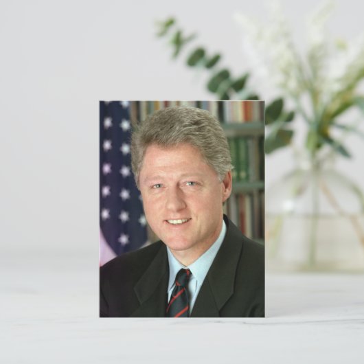 Carte Postale Bill Clinton (Debout devant)