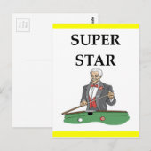 Carte Postale billard (Devant / Derrière)