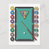 Carte Postale Billard (Devant)