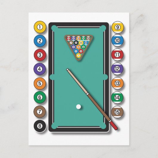 Carte Postale Billard (Devant)