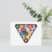 Carte Postale Billard / Boules de billard Remplies : (Debout devant)
