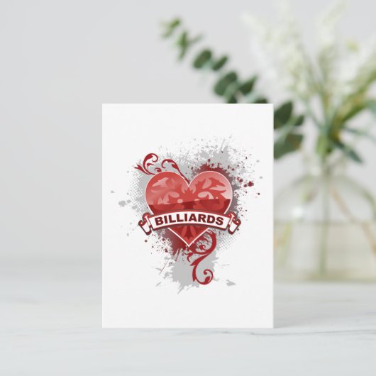 Carte Postale Billard cardiaque (Debout devant)