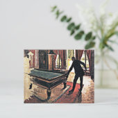Carte Postale Billard, célèbre peinture (Debout devant)