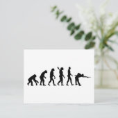 Carte Postale Billard de pool d'évolution (Debout devant)