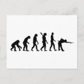 Carte Postale Billard de pool d'évolution (Devant)
