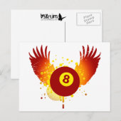 Carte Postale billard hi-fi (Devant / Derrière)