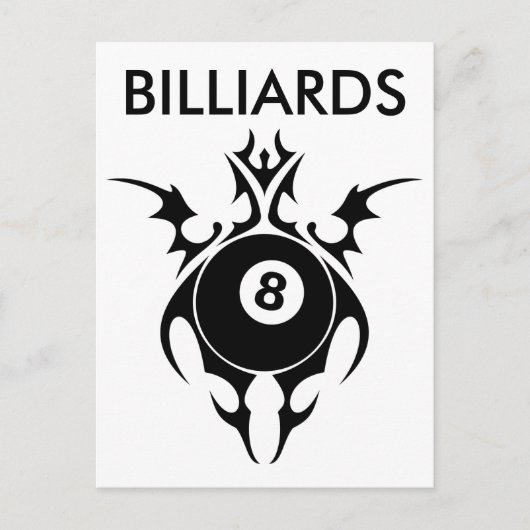 Carte Postale billard tribal (Devant)